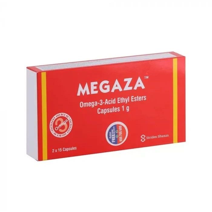 MEGAZA Softgel Capsules 1gm packaging visual